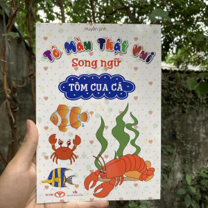 Tô màu thật vui (song ngữ) - Tôm cua cá (2024-10k)